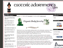 Tablet Screenshot of esotericadornments.com